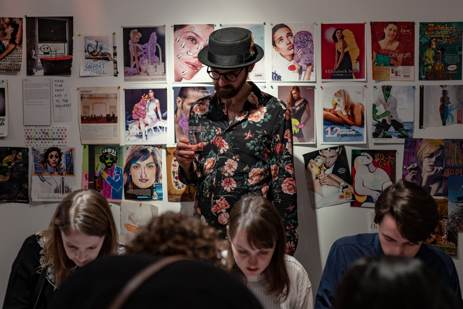 Adhacks by Stephanie Avery at PULP art party 2019 - photo by Maiku Creative Productions